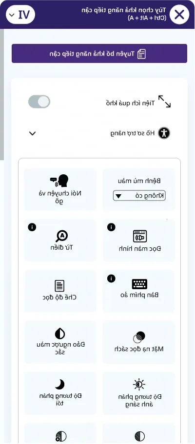 Vietnamese Accessibility Toolbar